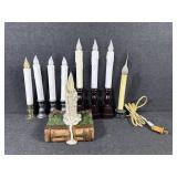 Flameless Window Candles (9) Assorted Styles