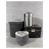 Black Varied Shape Storage Containers (4)