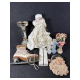 Angel Tree Topper, Santa Plaque,Angel, Bud Vases