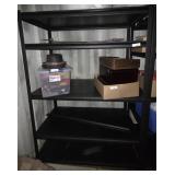 Black Metal Shelving Unit