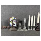 Deco Posing Lady Accent Lamp, Window Candles