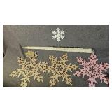 Snow Flakes, Icicles, Snow Flake Tree Topper