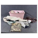 Insulated Socks,Suspenders, Camo Hankerchief