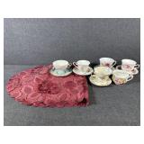 Teacups & Saucers,Table Runner,Powder Jar,Tins