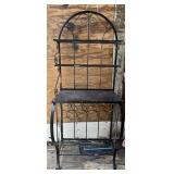 Black Bakers Rack w/ Wine Rack