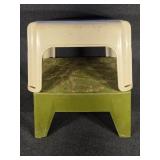 Green and White Foot Stools (2)