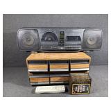 Magnavox Boombox CD Player and Cassette Deck,