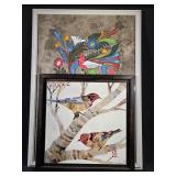 Dolan Geiman 'Birds on Branches' Print, Mexican