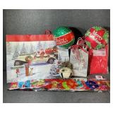 Decorative Bell, Gift Bags(2), Banner,Balloons