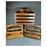 Wooden Magazine Racks (3)