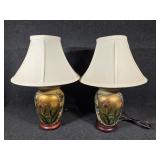 Handpainted Floral Table Lamps(2)