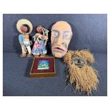 Mexican Guerrero Folk Hand Made Dance Mask,