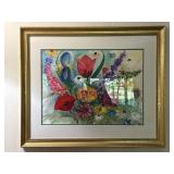 Framed Floral Art by Auburna