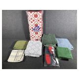 Wash Cloth and Hand Towels. Lint Brushes