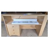 Wooden Cabinet with Drawers and Ladder