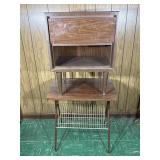 Metal Wire Media Rack, Nightstand