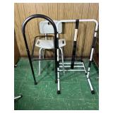 Metal Bed Rail Support (2), Shower Chair