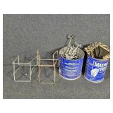 Peg Board Hooks, Metal Brackets