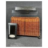 Wicker Foot Rest, Cassette Tape Holder