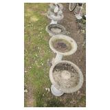 Cement Bird Baths (4)