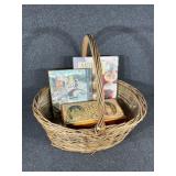 Plastic Organizer, Wicker Basket, Box