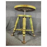 Green Piano Stool