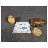 Small Replica Mayan Calendar, Ave Maria Tile,