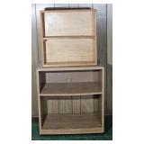 Utility Cart W/Wheels, Media Wood Shelf