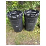 Rubbermaid Trash Bins (2)