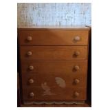 5 Drawer Wooden Dresser