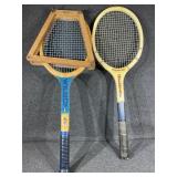 Wooden Tennis Rackets (2)