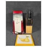 Nostalgia Popcorn Maker, Knife Block with