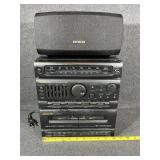 Soundesign AM/FM Stereo Receiver & Aiwa Speaker
