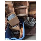Electrical Cords, Metal Crates
