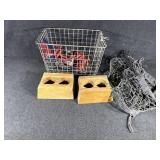 Car Net, Ratchet Strap,Wooden Organizer(2)