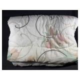 White and Floral Blanket