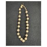 Pearl like Taupe colored choker