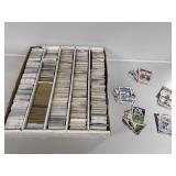 Full Box of Trading Cards, Football, Baseball