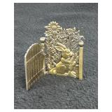 Bunny behind the gate pin by J J Jonett