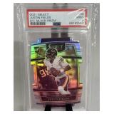 Justin Fields PSA 9, 2021 Select Die-Cut Prizm #50