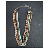 Beaded choker necklace-broken