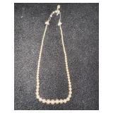 Faux Pearl Choker Necklace