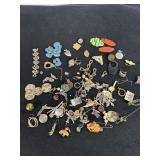 Broken pieces of bracelets, necklaces, earrings