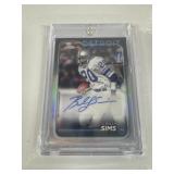 Billy Sims Autographed