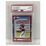 J J McCarthy PSA 10 Rookie, 2024 Optic Red Wave