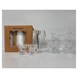 Oleg Cassini Amber Shimmer Candlesticks, Oleg