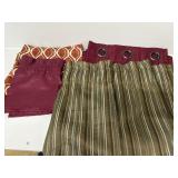 Brocade Stripe Valance Drapes