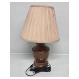 Brown Metal Lamp with Lamp Shade