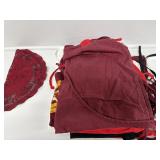 Assorted Aprons , Lace Doily
