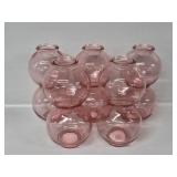 Pink Glass Vases(5)